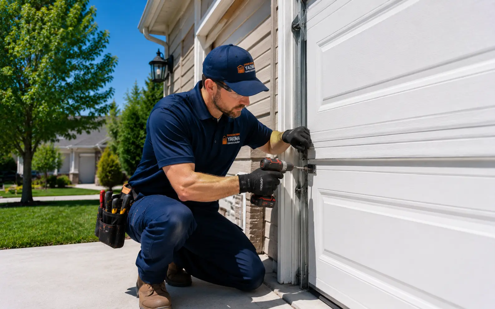 Residential garage door repair Yakima